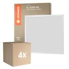 Mehrfachpackung 4x Ledvance LED Panel Compact Aluminium Weiß 33W 3630lm - 840  | 60x60cm - UGR < 19