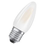 Osram Classic LED E27 Bougie Filament Dépolie 4W 470lm - 827  | Remplacement 40W