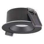 Ledvance Spot LED Air Adjust Aluminium Noir 4W 300lm 36D - 927 Blanc Très Chaud | Diamètre 68mm - IP23 - Meilleur rendu des couleurs - Dimmable