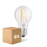 Lot 6x Ledvance Classic LED E27 Poire Filament Claire 7W 806lm - 827 Blanc Très Chaud | Dimmable - Remplacement 60W