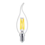 Philips MASTER LED E14 Bent-tip Bougie Filament Claire 3.4W 470lm - 922-927 Dim To Warm | Meilleur Rendu De Couleur - Dimmable - Remplacement 40W