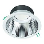 Philips Spot encastrable LED Coreline DN142B Aluminium Blanc 19.2W 2300lm 60D - 830  | Diamètre 200mm - IP20 - UGR<19 - Dimmable - Emergency