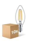 Lot 10x Philips Corepro LED Bougie E14 Filament Claire 6.5W 806lm - 840  | Remplacement 60W